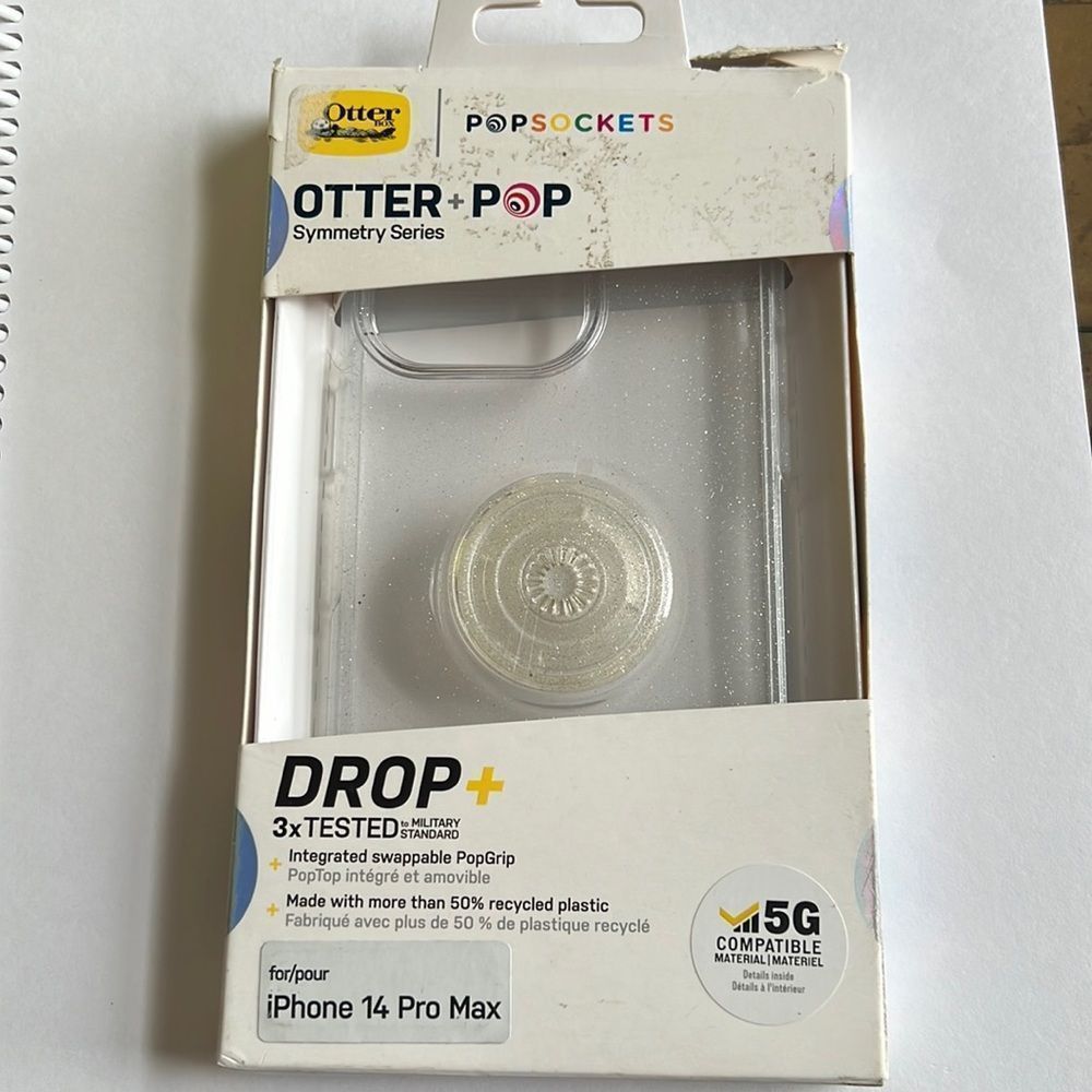 Otter + Pop Symmetry Series Case clear sparkle